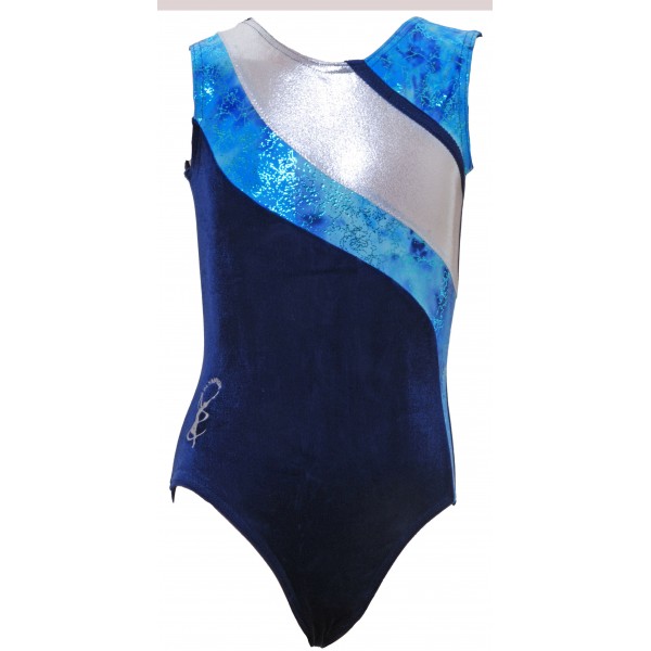 Algarve Navy Sleeveless Gymnastic Leotard (015c)