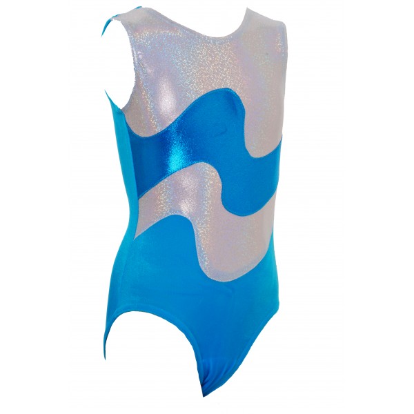 Zircon Turquoise Sleeveless Gymnastic Leotard (027b)