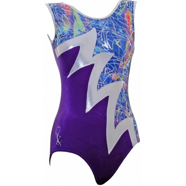 Carracus Purple Sleeveless Gymnastic Leotard (004d)