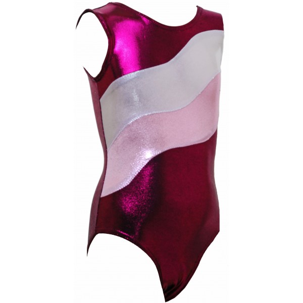 Calais Blackcurrant Long Sleeve Gymnastic Leotard (017b)