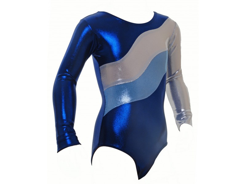 Calais Royal Blue Long Sleeve Gymnastic Leotard (016c)