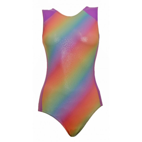 Topaz Rainbow Gymnastic Leotard (057a)