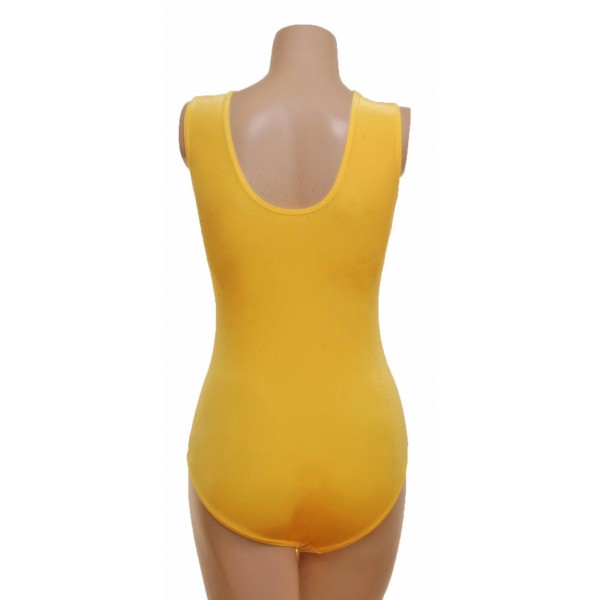 San Diogo Yellow Sleeveless Gymnastic Leotard (053a)