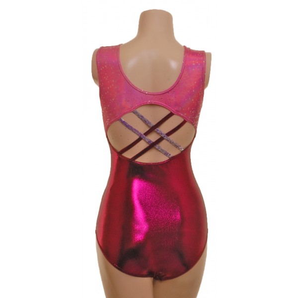 Spirit Blackcurrent Sleeveless Gymnastic Leotard (069b)