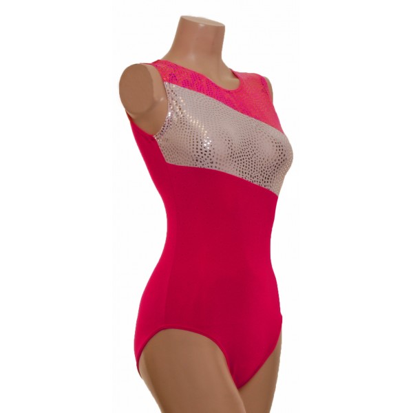 Eos Pink Sleeveless Gym Leotard (070a)