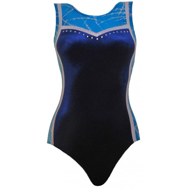 Cairo Navy Sleeveless Gymnastic Leotard 