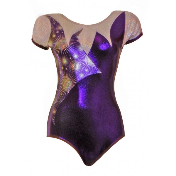 Athens Cap Sleeves Gymnastic Leotard 