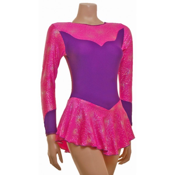 Purple and Pink Skating Dress