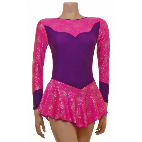 Purple and Pink Skating Dress