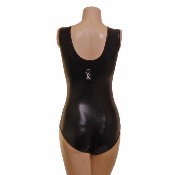 Viago Black Sleeveless Gymnastic Leotard 