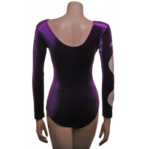 Spectrum Purple Long Sleeve Gymnastic Leotard 