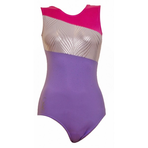 Gymnastic Leotard No Sleeves Girls Gym #041d All Sizes OLYMPIQUE Made in UK 