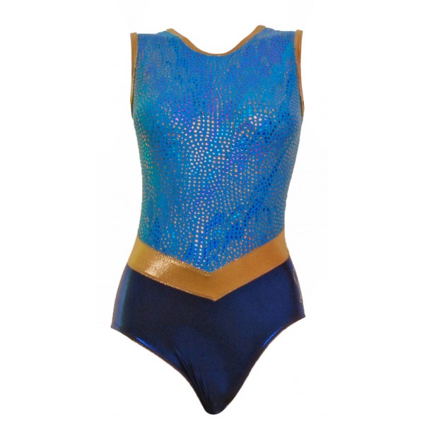 Vancouver Turquoise Sleeveless Gymnastic Leotard (045c)