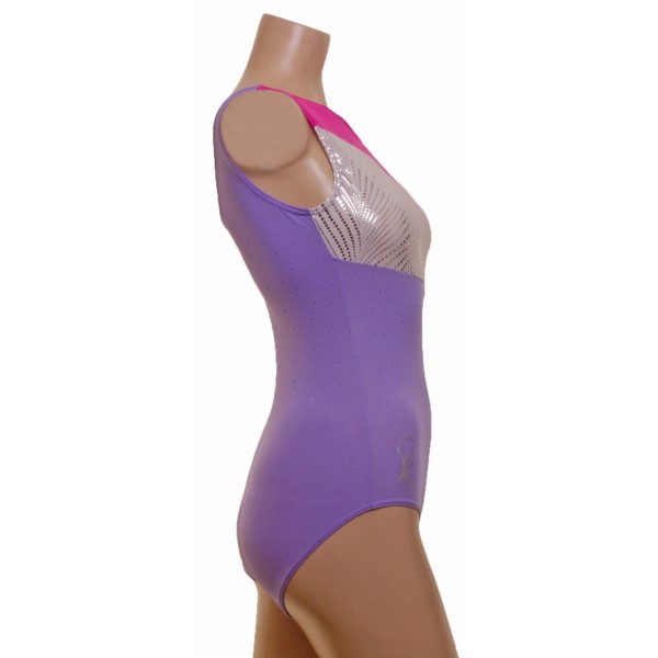 Eos Lilac Sleeveless Gym Leotard (070b)