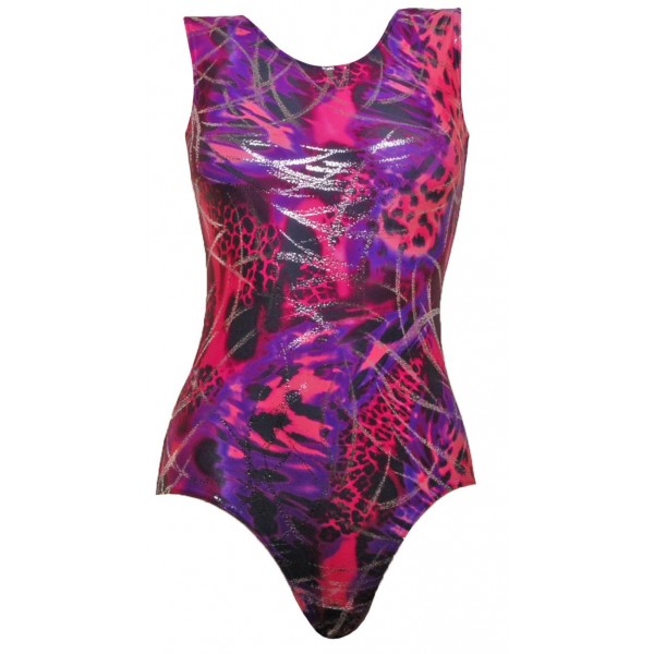 Corfu Purple/Pink Sleeveless Gymnastic Leotard