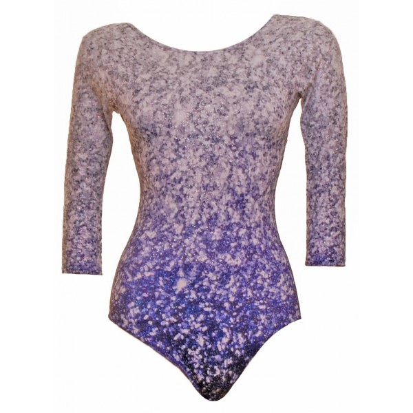 Madrid Blue Ombre Sleeveless Gymnastic Leotard (060a)