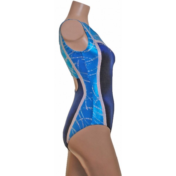 Cairo Navy Sleeveless Gymnastic Leotard 