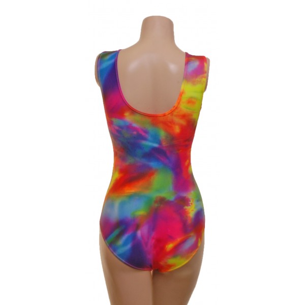 Mythical Multi-Coloured Sleeveless Gymnastic Leotard (066a)