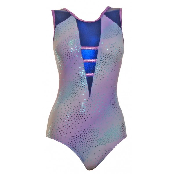 Atlantic Blue Sleeveless Gymnastic Leotard (064c)