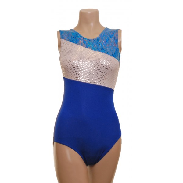 Eos Royal Blue Sleeveless Gym Leotard (070c)