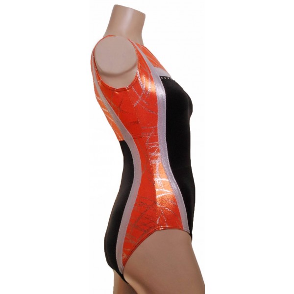 Cairo Black Sleeveless Gymnastic Leotard 