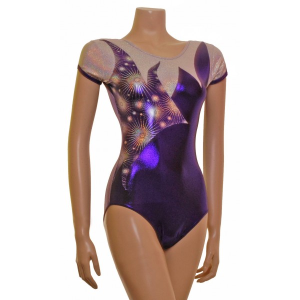 Athens Cap Sleeves Gymnastic Leotard 