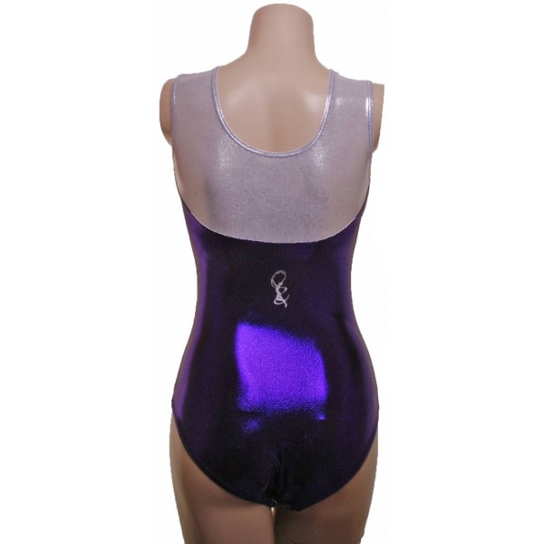 Topaz Purple Starburst Sleeveless Gymnastic Leotard 