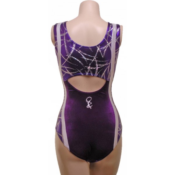 Cairo Purple Sleeveless Gymnastic Leotard 