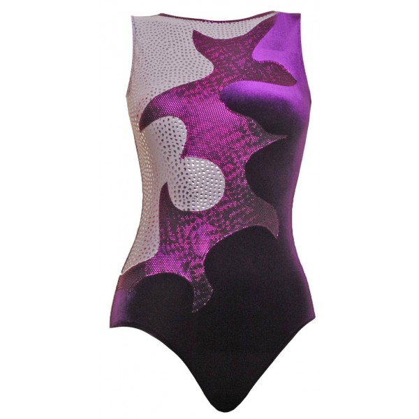 Meltdown Purple Sleeveless Gymnastic Leotard 