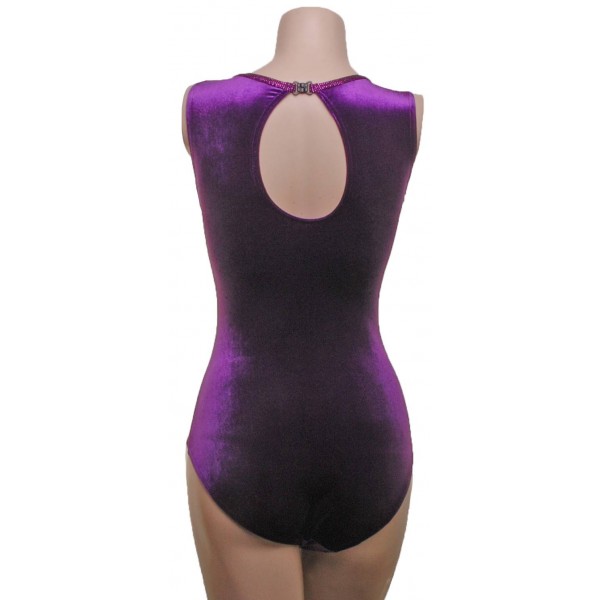 Meltdown Purple Sleeveless Gymnastic Leotard 