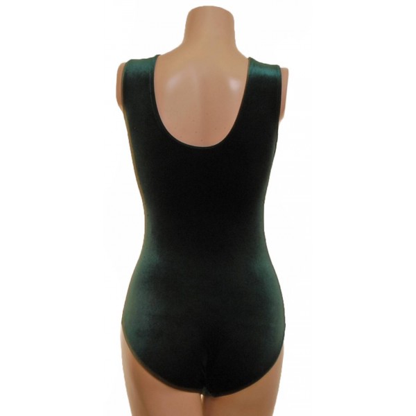 Star Shadow Green Splash Sleeveless Gymnastic Leotard 