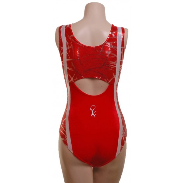 Cairo Red Sleeveless Gymnastic Leotard 