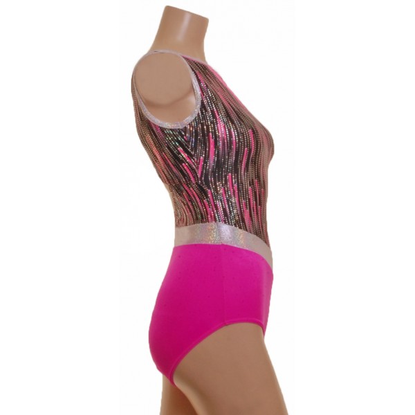 Mimi Pink Sleeveless Gymnastic Leotard (050c)