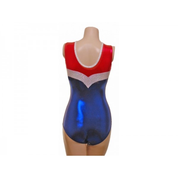 Apollo Navy Sleeveless Gymnastic Leotard (063a)