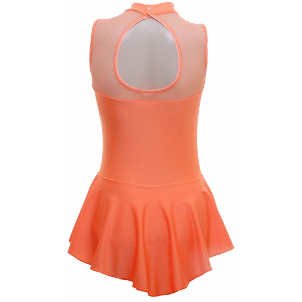 Orange Sleeveless Skating Dress (S092d)