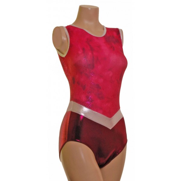 Vancouver Blackberry Sleeveless Gymnastic Leotard (045d)